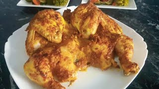 Hele kip uit de oven recept 🍗🍗🍗دجاج فى الفرن بطريقة جد سهلة أو كيجي معلك [upl. by Virgilia204]