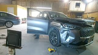 HAVAL DENT REPAIR RIGHT SIDE DOOR IN FENDER WITHOUT DAMAGING PAINT 2024 ASMR SOUNDS [upl. by Augusta]