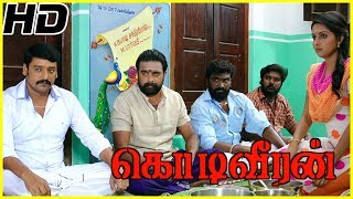 Sasikumar Sister warns Poorna  Kodiveeran Movie Scene  Sasikumar falls on Vidharth brothers feet [upl. by Aniratac]