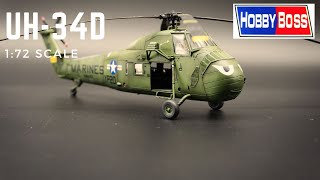 Hobby Boss UH34D Choctaw 172 Scale [upl. by Eal]