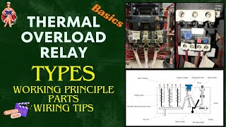 Thermal Overload Relay Working Principle 🤯 Wiring Connection Bimetallic Types How to Reset Button [upl. by Iralam]