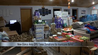 New Glarus Area EMS takes donations for hurricane relief [upl. by Aninaig]