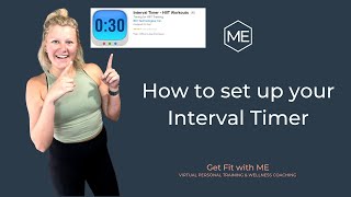 How to set up your Interval Timer iPhone app [upl. by Halyk]