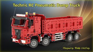 MOC LEGO Technic RC Pneumatic Dump Truck 2024 [upl. by Htebazil]