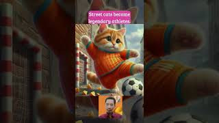 Street Cats Become Legendary Athletes 🙀 cats Poor cats cat aiimages aiart shorts [upl. by Charil]