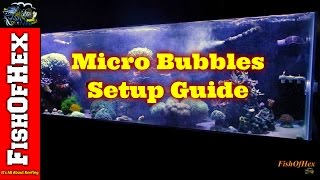 Setting Up Micro Scrubbing Bubbles In A Reef Tank [upl. by Akeemaj]