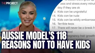 Aussie Models 118 Reasons Not To Have Children [upl. by Atteugram]