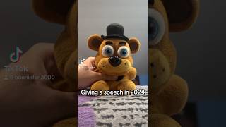 Giving a speech in 2024 fnaf fnafplush [upl. by Annaesor]