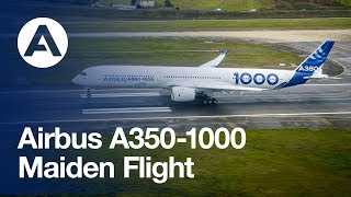 Airbus history made the A3501000 performs its successful maiden flight [upl. by Adnarim]