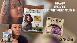 Cat rambut sendiri menggunakan Miranda Hair Color tanpa bleaching ✨ [upl. by Neerbas]