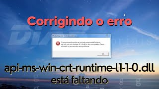 Baixar e corrigir erro da DLL apimswincrtruntimel110dll [upl. by Lyford]