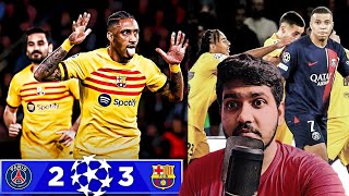 Barcelona vs PSG 32  Barca pockets Mbappe [upl. by Nitsirc]