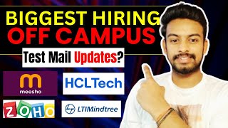 Meesho Accenture Zoho HCL Biggest Hiring Update  OFF Campus Drive For 2025 2024 Batch  Fresher [upl. by Nnylekoorb]