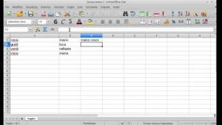 Testo a Colonne  Estrarre Nomi e Cognomi da Indirizzi Email LibreOffice Calc [upl. by Ylrac]