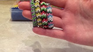 Easy Chevron Rainbow Loom Rubber Band Bracelet [upl. by Delisle]