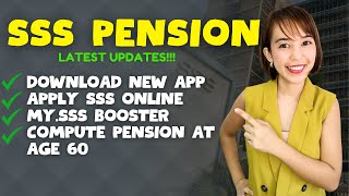 SSS PENSION COMPUTATION  APPLY SSS ONLINE  MYSSS BOOSTER  CREATE SSS ACCOUNT [upl. by Marek]