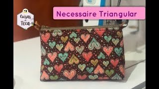 DIY  Passo a Passo Necessaire Triangular [upl. by Hui]