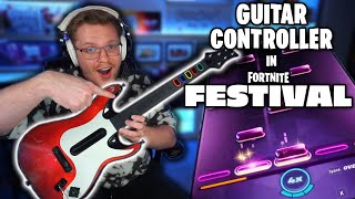 How to use a Guitar Controller in Fortnite Festival [upl. by Aslehc]