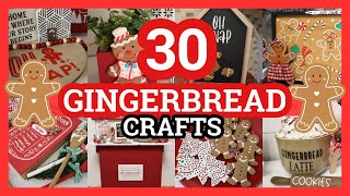 30 GINGERBREAD CHRISTMAS DIYS  GINGERBREAD CRAFTS YOU DONT WANT TO MISS [upl. by Neerod]