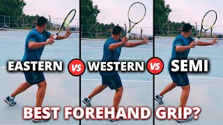 Eastern vs Western vs SemiWestern 🎾 Which Tennis Forehand Grip Is BEST For YOU [upl. by Flor]