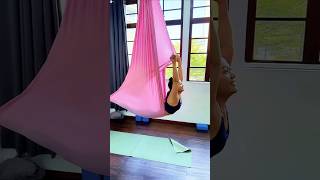 AERIAL YOGA ADVANCED PRACTICE mohrayogalifestyle youtube yoga [upl. by Sielen]