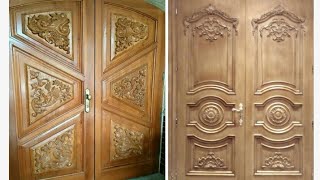 Top Wood Modern Double Main Door collection for modern home [upl. by Ollopa925]