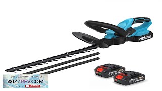 21V Cordless Hedge Trimmer Household Garden Trimmer Pruning Saw Lawn Mower Electric Review [upl. by Fagan]