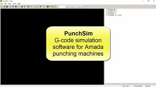 CNCsoft PunchSim Punch Gcode Simulator For Amada Machines Highlights [upl. by Davenport]