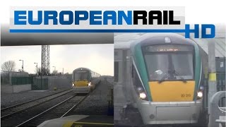 Iarnród Éireann Irish Rail ICR 22000 DMU 22038 amp 220xx passes Hazelhatch amp Celbridge Station [upl. by Anyrak246]