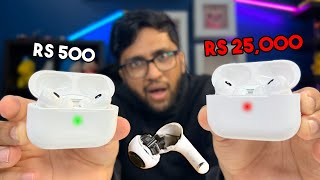 REAL VS FAKE AIRPODS  ARE THEY SAME [upl. by Einaled]