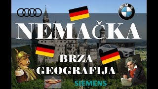 Nemacka  Brza Geografija  Sve o Nemackoj Ubrzo i Ukratko [upl. by Ademordna]