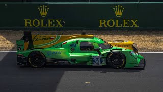 Le Mans 24hrs driver gets run over at first pit stop carries on to win LMP2 class [upl. by Hardan607]