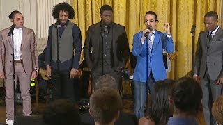 Hamilton cast performs quotMy Shotquot at White House [upl. by Verdie]