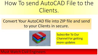 How To Convert AutoCAD File into RAR file [upl. by Hidie925]