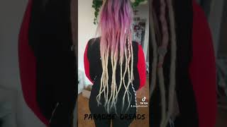 Greffe dextensions Cheveux humain Blonde rallonge locks dreadd lorraine dreads braids [upl. by Yrrat]