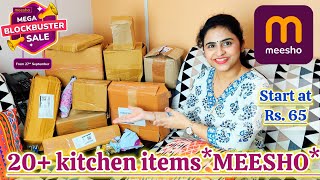 20 Meesho Kitchen Items Haul🤩 Starting at Rs 65✅️ Meesho Kitchen Finds You Must Try 💫 [upl. by Nylcsoj250]