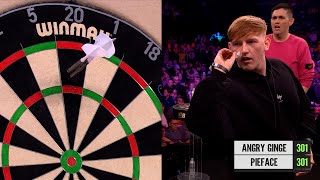 Angry Ginge vs Pieface 🎯  2024 Premier League Darts [upl. by Limann]