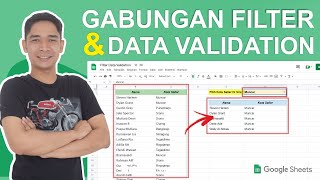 gabungan rumus filter dan data validation [upl. by Lletnahs]