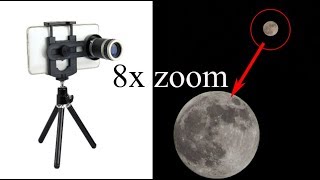 8x Optical Zoom Telescope Camera Lens Unboxing Sample pictures and video footage [upl. by Evans]