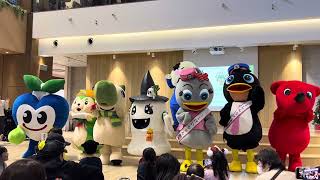 松戸市50万人到達メモリアル感謝祭キャラクター集合ゆるキャラ ご当地キャラクター みのりちゃん ばけごろう 松戸さん 新京成電鉄 イベント [upl. by Jessie]