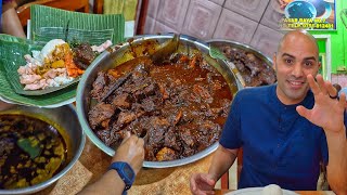 LEGENDARY Beef Rendang  1 Satay Padang  MINANG VILLAGE  Indonesian street food in West Sumatra [upl. by Charis]