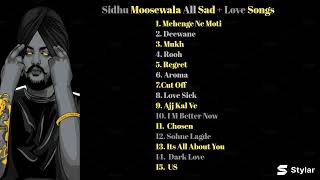 Sidhu Moosewala Non Stop All Hit Sad amp Romantic Songs Audio Jukebox sidhumoosewala punjabisong [upl. by Bernardi]