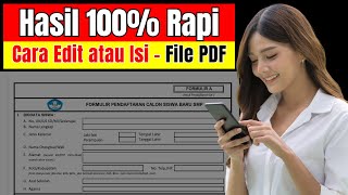 Cara Edit atau Mengisi File PDF di Laptop Menggunakan Canva [upl. by Serrell]