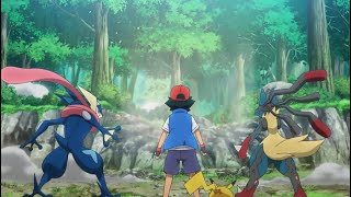 Ash Greninja Returns  Greninja trains Lucario  Pokemon Journey Episode 108 AMV [upl. by Ivens]