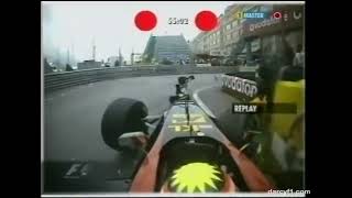 2002 F1 Monaco GPFP2  Alex Yoong hit the barrier  La Rascasse [upl. by Goody]