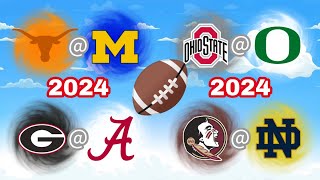 10 BIGGEST College Football Games of 2024 [upl. by Artekal175]