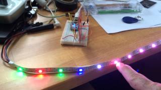 RFID and led strip testing [upl. by Irita97]