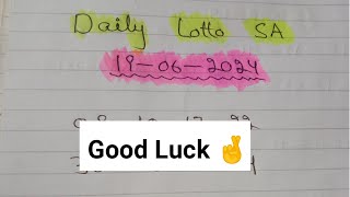 Daily Lotto SA 19062024 [upl. by Glass]