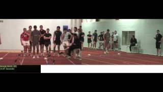 Scarlets Academy Speed Testing  George North 497s 40m Sprint [upl. by Haley]