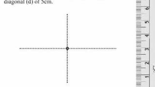 Drawing a Rhombus [upl. by Norod]